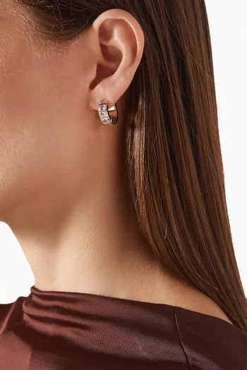 أقراط كوارلو ميني معدن مطلي ذهب عيار 18