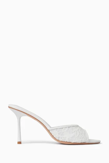 Samara 90 Mule Sandals in Lace