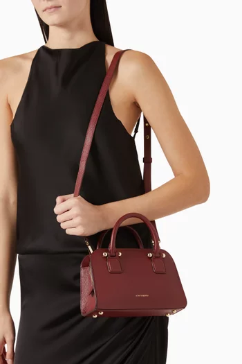 Mini Georgia Tote Bag in Grain Calf Leather