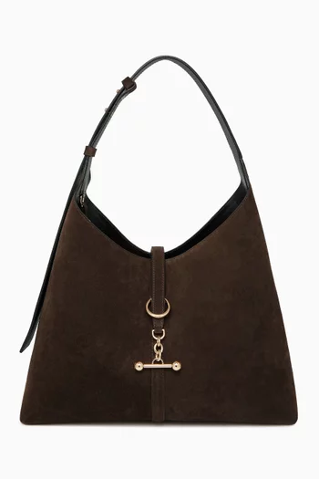Maxi Kite Hobo Bag in Suede