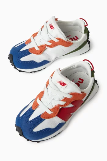 327 New-B Hook-and-Loop Sneakers in Suede
