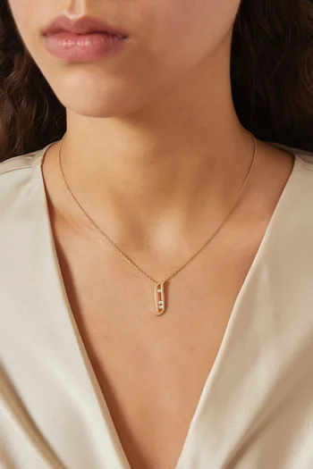 Alif Diamond Necklace in 18kt Gold