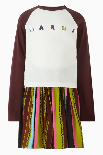 Sequins Logo T-shirt in Cotton-jersey
