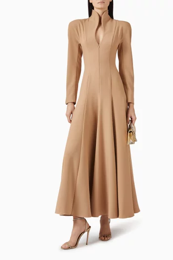 Natalia Midi Dress in Crepe Lycra