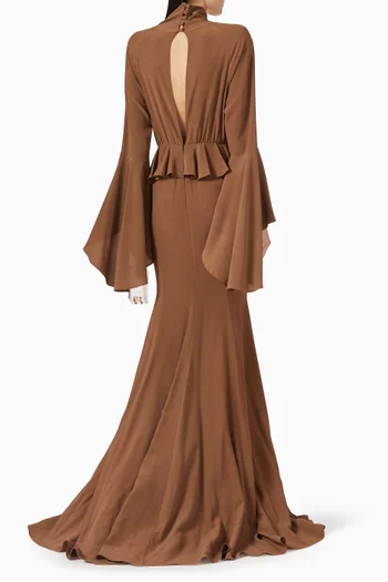 Hutton Gown in Silk Georgette