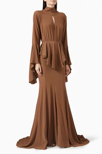 Hutton Gown in Silk Georgette