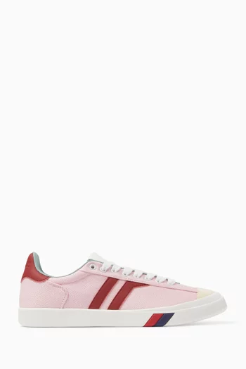 Court Ace Sneakers in Canvas & Leather