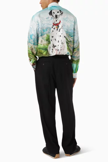 Dalmatian A La Montange Shirt in Silk