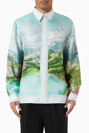 Dalmatian A La Montange Shirt in Silk
