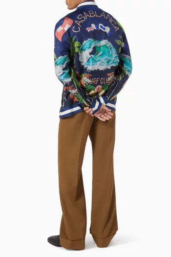 Surf Club Shirt in Silk