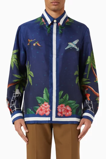 Surf Club Shirt in Silk