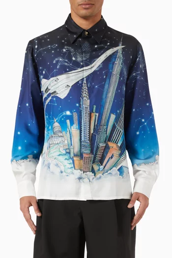 Vol De Nuit Shirt in Silk