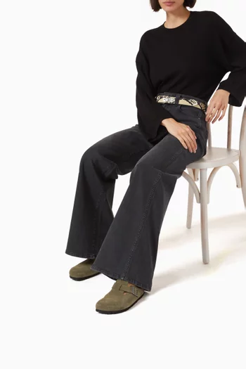 Boston Clog Sandals in Suede