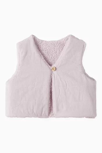 Reversible Vest in Shearling