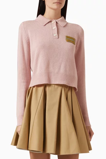 Knit Polo Shirt in Cashmere