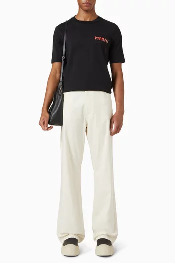Logo Patch T-shirt in Cotton Jersey