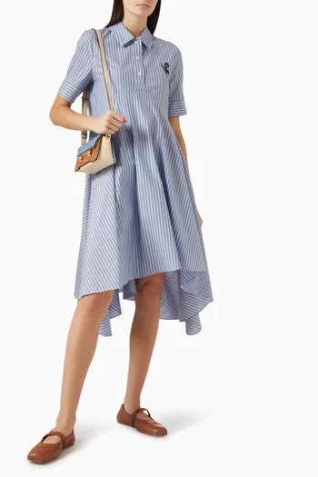 Striped Polo Dress in Cotton