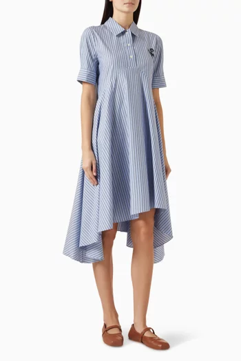 Striped Polo Dress in Cotton