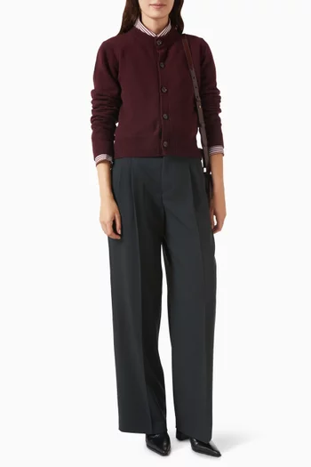 Knit Cardigan in Wool Blend