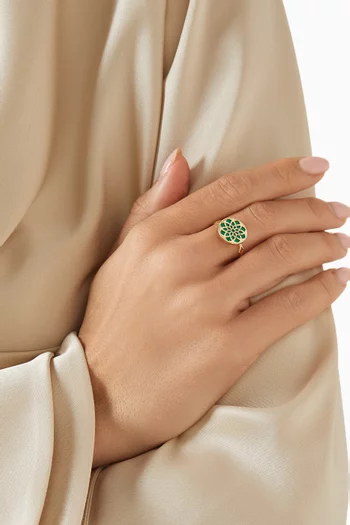 Amelia Madinah Pearl Ring in 18kt Gold
