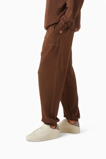 Pebbled Grain Court Sneakers in Leather