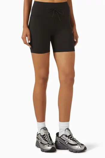 شورت بايكر يومي قماش بريذ إنترلوك