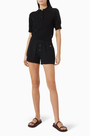 Journey Crop Polo Shirt in Cashmere