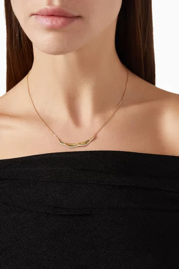 قلادة سمر سيرين مرصعة بالماس ذهب عيار 18