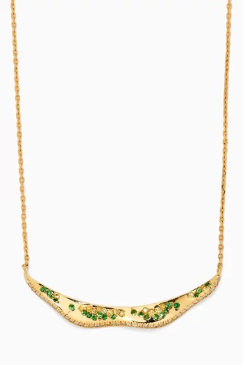 قلادة سمر سيرين مرصعة بالماس ذهب عيار 18