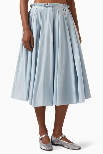 Corolla Midi Skirt in Taffeta