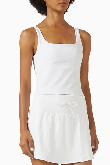 بلوزة اول ذا فورم بلا أكمام قماش بليس بليند