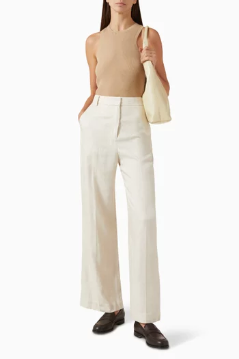 Arana Ribbed Tank Top in Cotton-blend