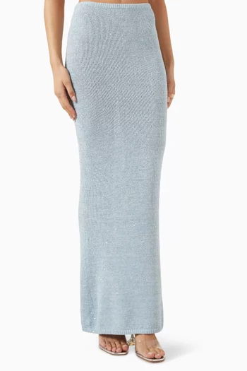 تنورة كارولينا مطرزة بالترتر