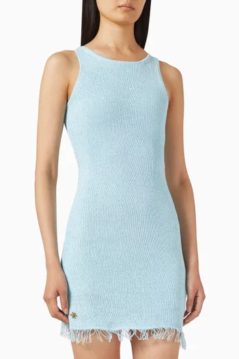 فستان ناتاليا قصير مزيج قطن