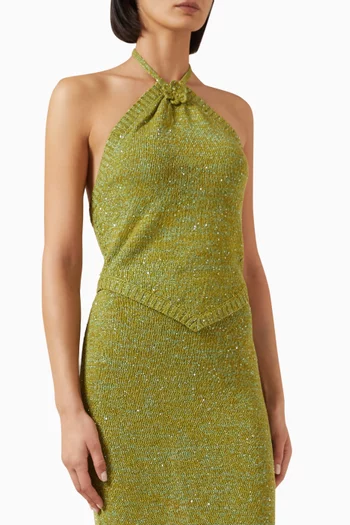 Teresa Scarf Knit Top