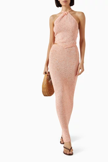 بلوزة تيريزا بنمط وشاح نسيج