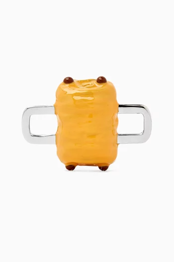 Pain Au Chocolat Charm in Sterling Silver