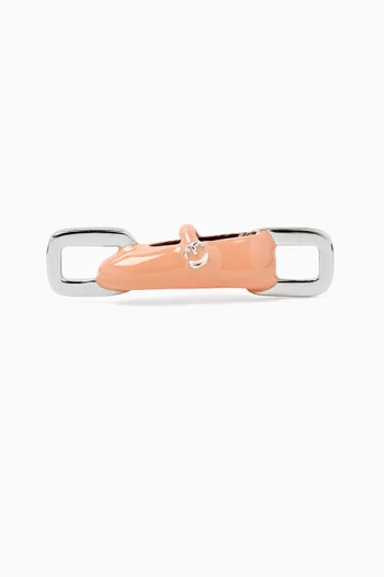 Nude Pump Charm in Sterling Silver