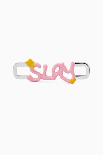 Slay Charm in Sterling Silver