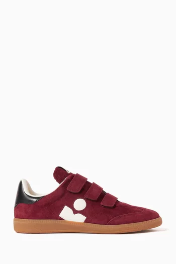 Beth Low-top Sneakers in Suede Calfskin