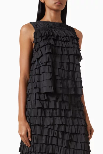 بلوزة كوين بطبقات كشكش