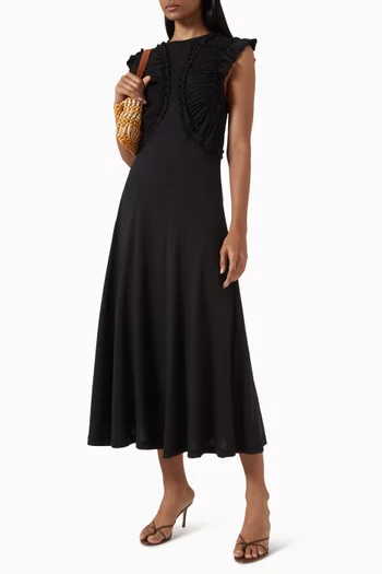 Shiva Ruffled Dress in Organic Cotton