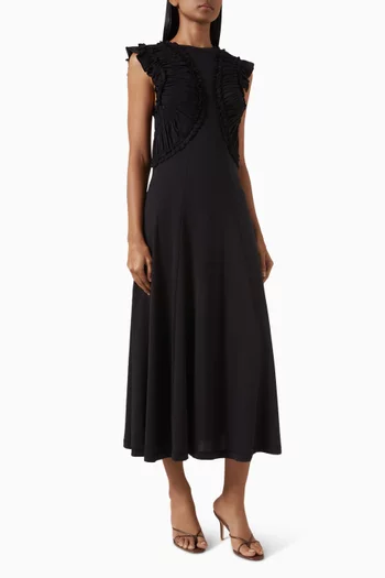 Shiva Ruffled Dress in Organic Cotton