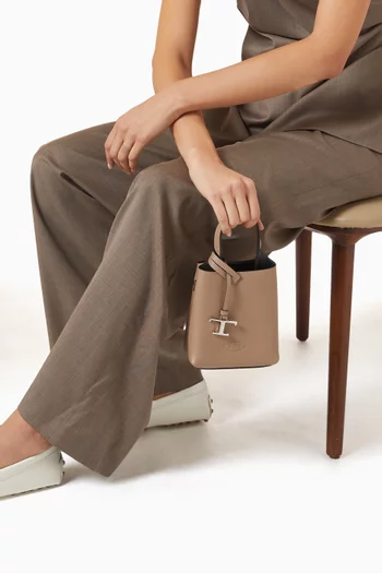 Micro Bag in Grained Leather