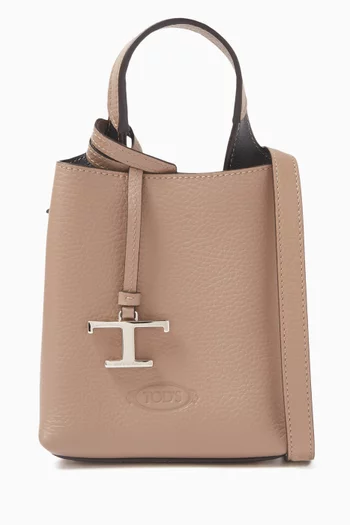 Micro Bag in Grained Leather