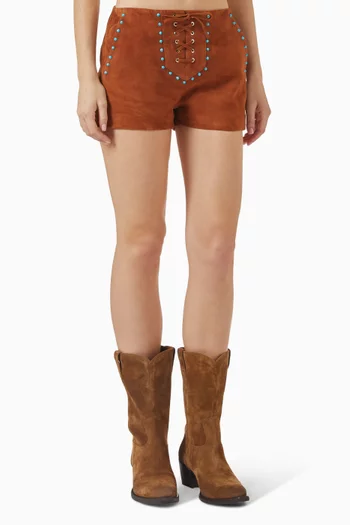 Lea Stud-embellished Shorts