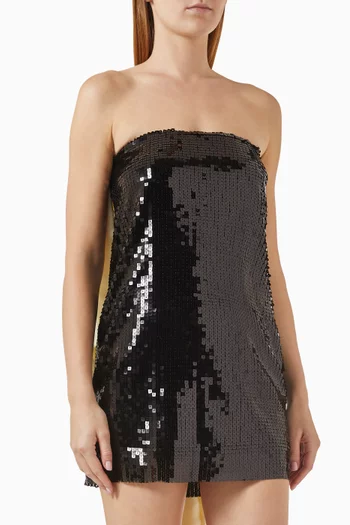 Ysolde Sequin-embellished Mini Dress