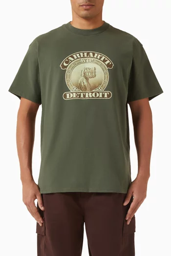 تي شيرت بطبعة Cold World قطن