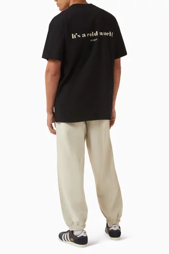 Cold World-print T-shirt in Cotton