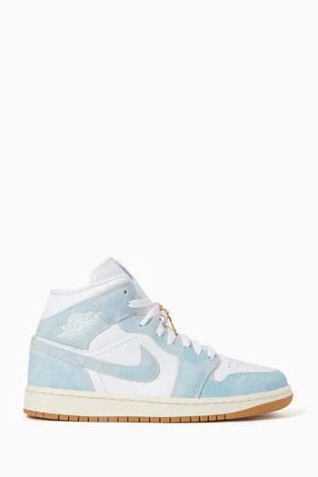 Air Jordan 1 Mid Sneakers in Leather